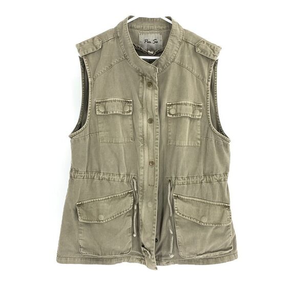 Per Se Army Green Utility  Vest Size XL - Picture 1 of 10